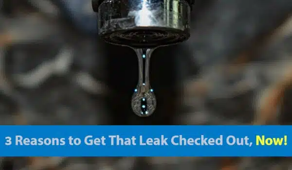 3 Reasons to Address That Leak Right Away!